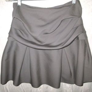 PHILIP LIM 3.1 Taupe Gray Wool Silk Short Skirt 4